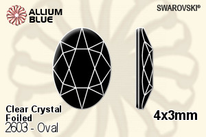 SWAROVSKI 2603 4X3MM CRYSTAL F