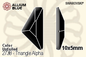 施华洛世奇 Triangle Alpha 平底石 (2738) 10x5mm - 颜色 无水银底