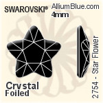 Preciosa MC Chaton Rose VIVA12 Flat-Back Stone (438 11 612) SS6 - Color With Silver Foiling