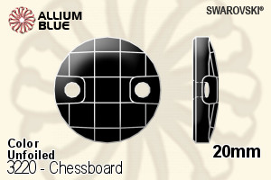 Swarovski Chessboard Sew-on Stone (3220) 20mm - Color Unfoiled