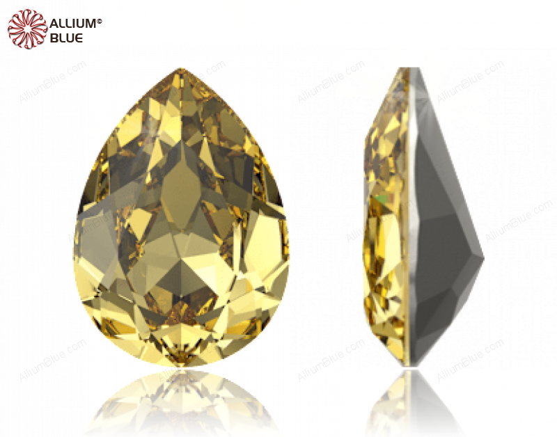 SWAROVSKI 4320 18X13MM REC. DARK JONQUIL F