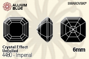 スワロフスキー Imperial ファンシーストーン (4480) 6mm - クリスタル エフェクト 裏面にホイル無し