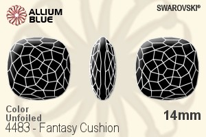 施华洛世奇 Fantasy Cushion 花式石 (4483) 14mm - 颜色 无水银底