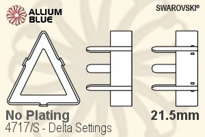 Swarovski Delta Settings (4717/S) 21.5mm - No Plating