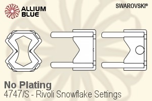 Swarovski Rivoli Snowflake Settings (4747/S) 5mm - No Plating