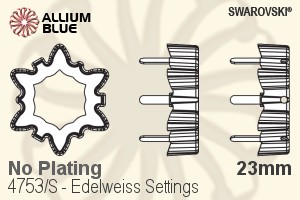 施华洛世奇 Edelweiss花式石爪托 (4753/S) 23mm - 无镀层