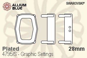 Swarovski Graphic Settings (4795/S) 28mm - Plated