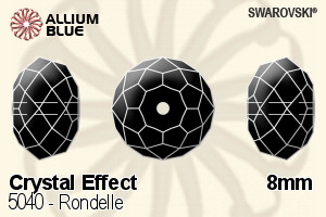 Swarovski Rondelle Bead (5040) 8mm - Crystal Effect