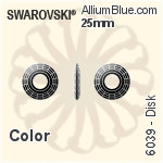 スワロフスキー Flat Baroque ペンダント (6091) 28mm - クリスタル （オーディナリー　エフェクト）