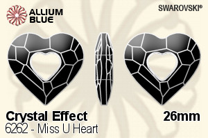 Swarovski Miss U Heart Pendant (6262) 26mm - Crystal Effect