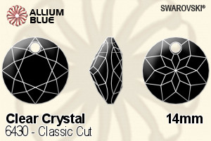 Swarovski Classic Cut Pendant (6430) 14mm - Clear Crystal