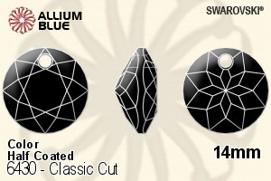 Swarovski Classic Cut Pendant (6430) 14mm - Color (Half Coated)