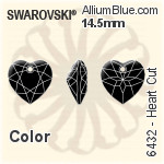 Swarovski Heart Cut Pendant (6432) 14.5mm - Crystal Effect