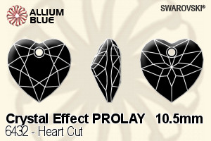 Swarovski Heart Cut Pendant (6432) 10.5mm - Crystal Effect PROLAY