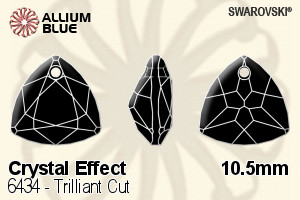 Swarovski Trilliant Cut Pendant (6434) 10.5mm - Crystal Effect