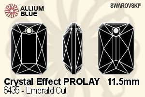 施华洛世奇 Emerald 切工 吊坠 (6435) 11.5mm - 白色（半涂层） PROLAY