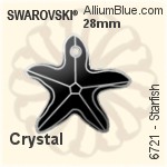 Swarovski Starfish Pendant (6721) 40mm - Crystal Effect