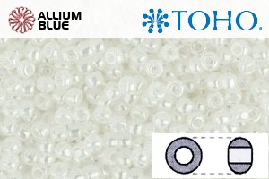 TOHO ラウンド Seed ビーズ (RR8-141) 8/0 ラウンド Medium - Ceylon Snowflake