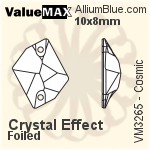 ValueMAX Cosmic Sew-on Stone (VM3265) 21x17mm - Crystal Effect With Foiling