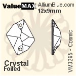 ValueMAX Cosmic Sew-on Stone (VM3265) 14x11mm - Crystal Effect With Foiling