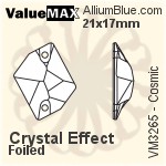 ValueMAX Cosmic Sew-on Stone (VM3265) 12x9mm - Crystal Effect With Foiling