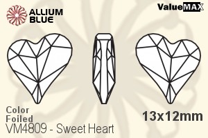 VALUEMAX CRYSTAL Sweet Heart Fancy Stone 13x12mm Montana F