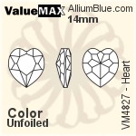 ValueMAX Heart Fancy Stone (VM4827) 14mm - Color Unfoiled