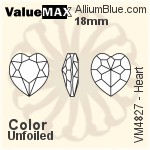 ValueMAX Heart Fancy Stone (VM4827) 18mm - Color Unfoiled