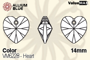 VALUEMAX CRYSTAL Heart 14mm Citrine