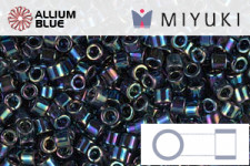 MIYUKI Delica® Seed Beads (DBM0005) 10/0 Round Medium - Metallic Variegated Blue Iris