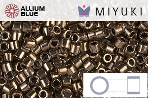 MIYUKI Delica® Seed Beads (DBM0022) 10/0 Round Medium - Metallic Dark Bronze