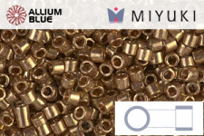 MIYUKIデリカビーズ (DBM0144) 10/0 丸 中 - ライトブラウン銀引