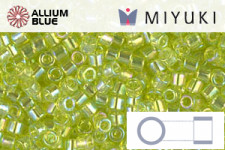 MIYUKI Delica® Seed Beads (DBM0174) 10/0 Round Medium - Transparent Chartreuse AB