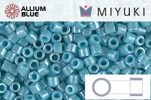 MIYUKI Delica® Seed Beads (DBM0217) 10/0 Round Medium - Opaque Turquoise Green Luster