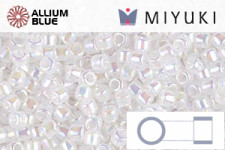 MIYUKI Delica® Seed Beads (DBM0222) 10/0 Round Medium - White Opal AB