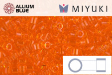 MIYUKI Delica® Seed Beads (DBM0703) 10/0 Round Medium - Transparent Orange