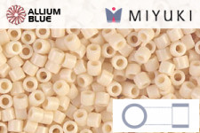 MIYUKI Delica® Seed Beads (DBM0732) 10/0 Round Medium - Opaque Dark Cream