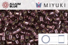 MIYUKI Delica® Seed Beads (DBM1204) 10/0 Round Medium - Silver Lined Mauve