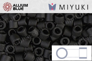 MIYUKI Delica® Seed Beads (DBL0310) 8/0 Round Large - Matte Black