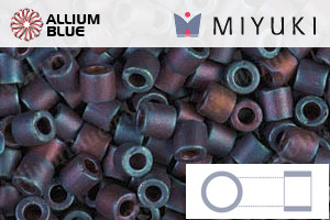 MIYUKI Delica® Seed Beads (DBL0325) 8/0 Round Large - Matte Metallic Blue Iris