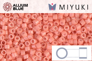 MIYUKI Delica® Seed Beads (DB2112) 11/0 Round - DURACOAT Op Dk Salmon