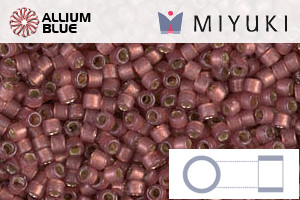 MIYUKI Delica® Seed Beads (DB2179) 11/0 Round - DURACOAT Silver Lined Semi-Matte Magenta