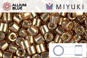 MIYUKI Delica® Seed Beads (DBL1834) 8/0 Round Large - Duracoat Galvanized Champagne