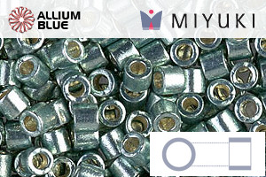 MIYUKI Delica® Seed Beads (DBL1846) 8/0 Round Large - DURACOAT Galvanized Dark Sea Foam