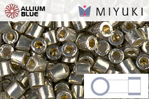 MIYUKI Delica® Seed Beads (DBL1851) 8/0 Round Large - Duracoat Galvanized Light Pewter