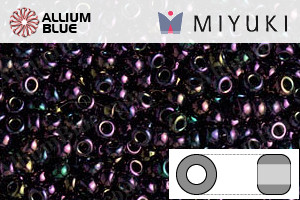 MIYUKI Round Seed Beads (RR11-0454) - Metallic Dark Plum Iris