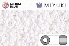 MIYUKI Round Rocailles Seed Beads (RR15-0402) 15/0 Extra Small - Opaque White