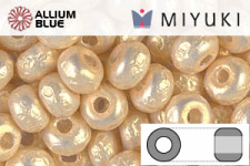 MIYUKI Round Rocailles Seed Beads (RR5-3952) 5/0 E Beads - Baroque Pearl Cream