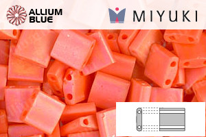 MIYUKI TILA™ Beads (TL-0406FR) - Matte Opaque Orange AB