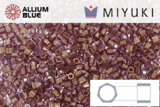 MIYUKI Delica® Seed Beads (DBSC0108) 15/0 Hex Cut Small - Cinnamon Gold Luster